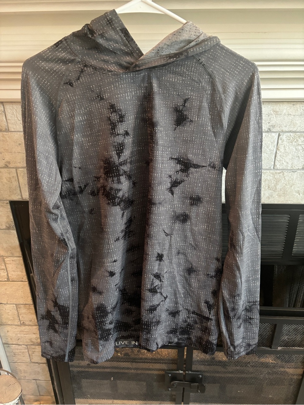 lululemon athletica Men's Gray & Black Performance Hoodie Jacket